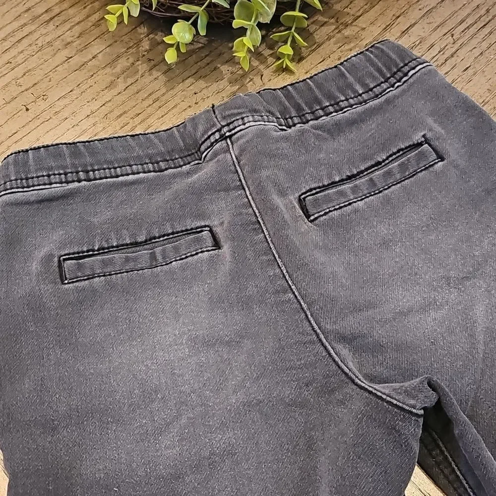 Kids Black Denim Shorts Size 7 Epic Threads